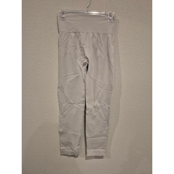 Halara Womens Seamless Workout‎ Yoga Athletic Leggings Size L Light Grey NWT - Picture 1 of 9